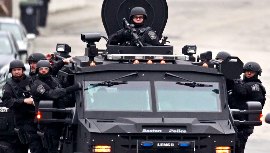 Boston SWAT Team in an Urban Tank