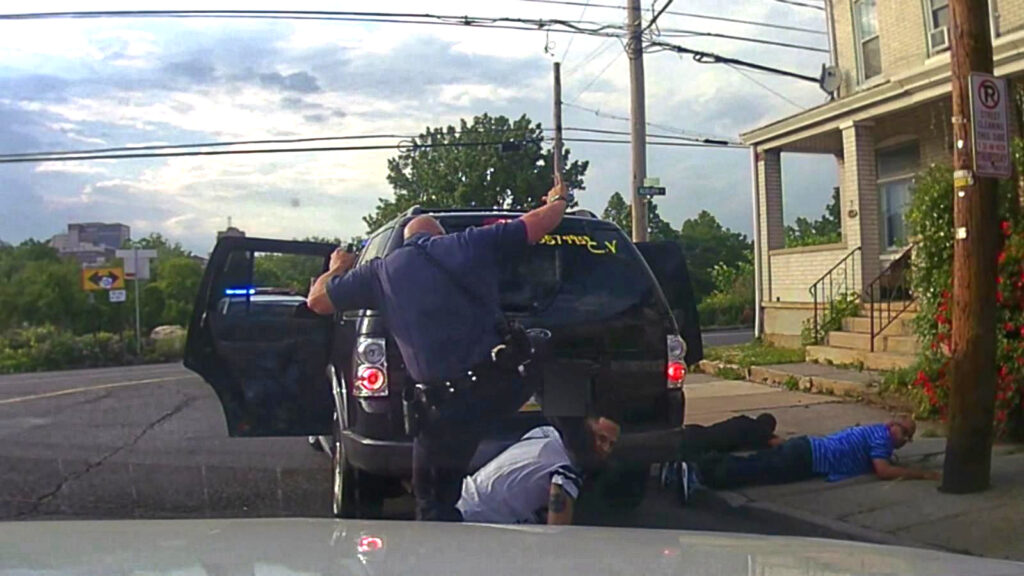 Dashcam of police using excessive force