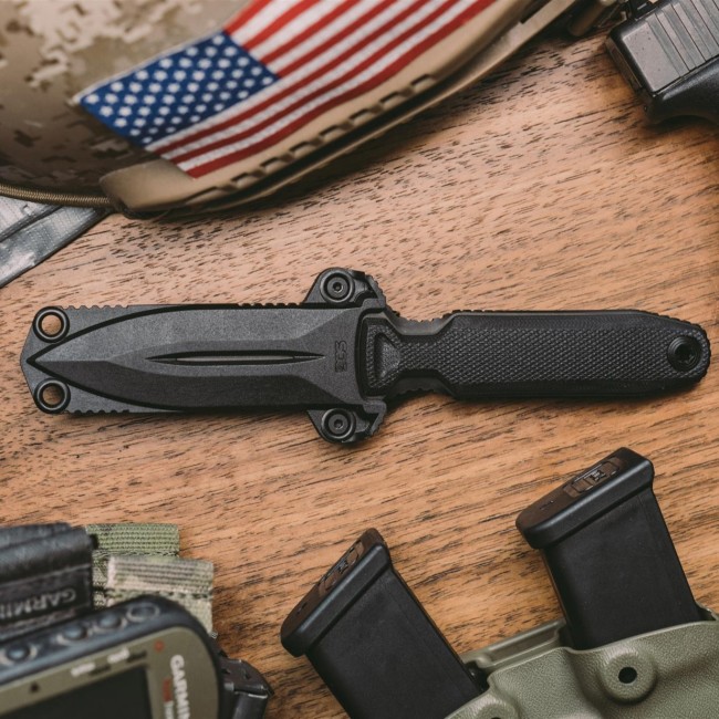 SOG Pentagon FX Covert Blackout Knife EDC | RDCTD Covert Operative